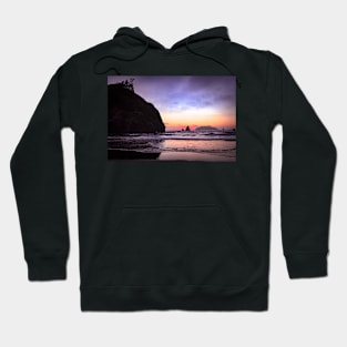 Houda Point beach at sunset Hoodie